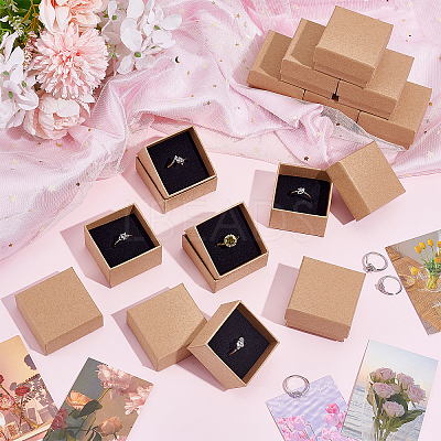 100Pcs Cardboard Jewelry Boxes CBOX-NB0001-34-1