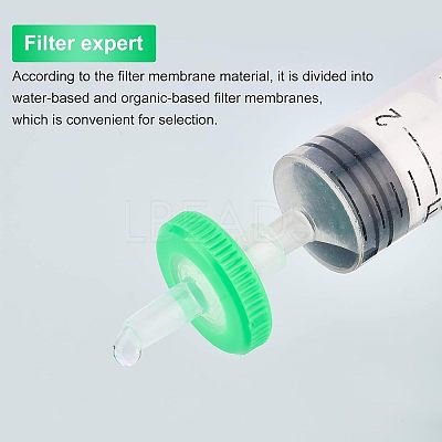 100Pcs 2 Colors Plastic Disposable Microporous Needle Syringe Filter AJEW-OC0002-54-1