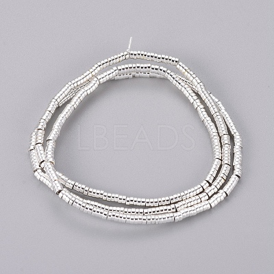 Electroplated Non-magnetic Synthetic Hematite Beads Strands X-G-G826-09S-2mm-1