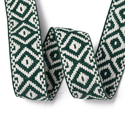 15 Yards 3 Colors Nylon Rhombus Jacquard Ribbon OCOR-WR0001-60-1