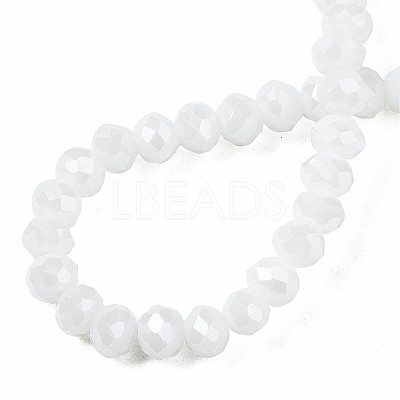 Electroplate Glass Beads Strands EGLA-A034-P8mm-A02-1