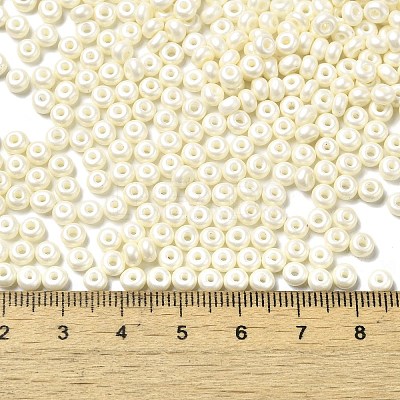 Baking Paint Luster Glass Seed Beads SEED-B001-04A-11-1