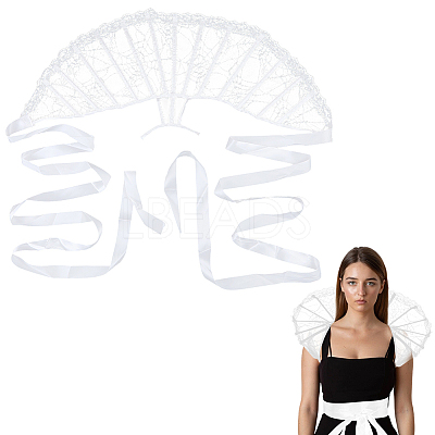 Lace Cape Collar AJEW-WH20091-001B-1