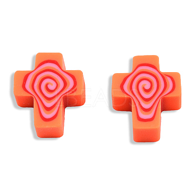 Handmade Polymer Clay Beads X-CLAY-T020-30-1