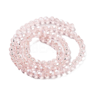 Electroplate Transparent Glass Beads Strands EGLA-A035-T4mm-A20-1