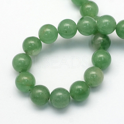 Natural Green Aventurine Round Beads Strands G-S150-10mm-1
