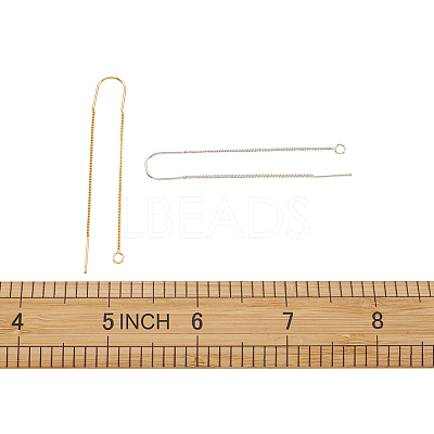 Brass Stud Earring Findings KK-CD0001-02-1