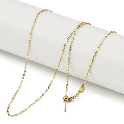Ion Plating(IP) 304 Stainless Steel Cable Chains Necklaces NJEW-H042-06G-1