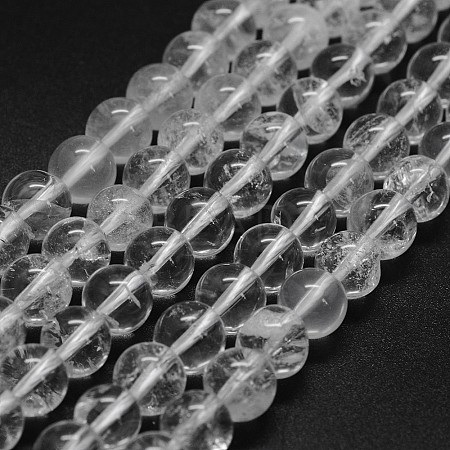 Natural Quartz Crystal Beads Strands G-F570-01-10mm-1