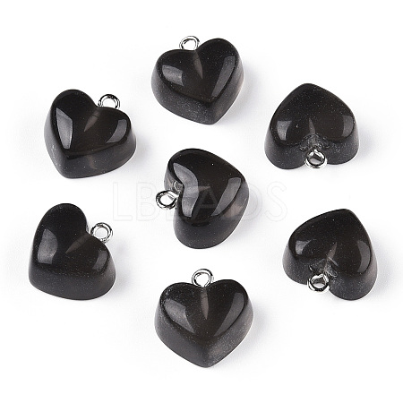 Transparent Resin Pendants X-RESI-R429-30H-1