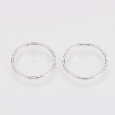 Non-Tarnish 304 Stainless Steel Linking Ring X-STAS-S079-13A-1