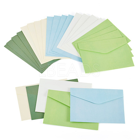 25Pcs 5 Colors Paper Envelopes AJEW-TA0002-41-1