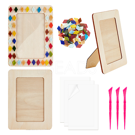 DIY Mosaic Photo Frame Making Kit DIY-OC0004-46-1