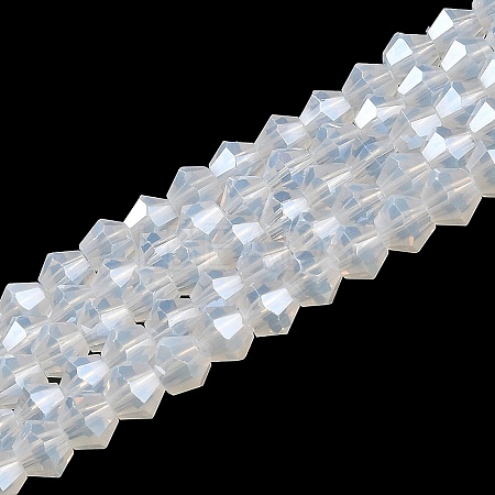 Imitation Jade Electroplate Glass Beads Strands LS-EGLA-F029-J4mm-A05-1