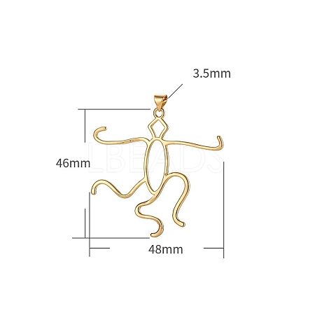 Brass Pendants Cabochon Setting PW-WG77390-06-1