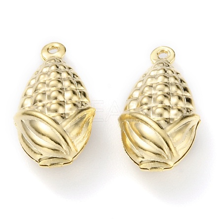 Autumn Theme Brass Pendants KK-Z007-03G-1