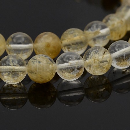 Round Glass Beads Strands G-P070-07-6mm-1