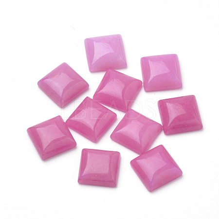 Natural White Jade Cabochons G-Q975-10x10-04-1