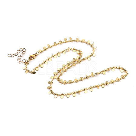 Brass Curb Chain Necklaces NJEW-JN03032-02-1