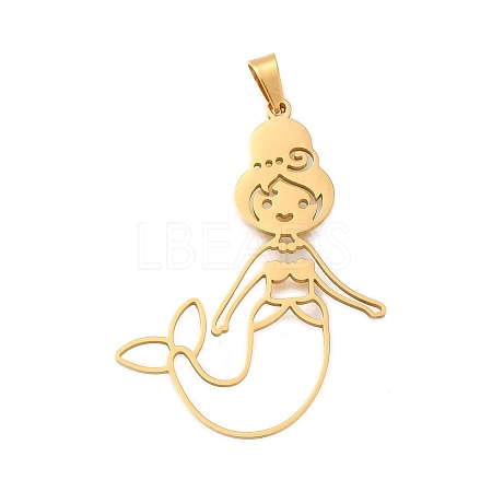 304 Stainless Steel Pendants STAS-S150-05G-1