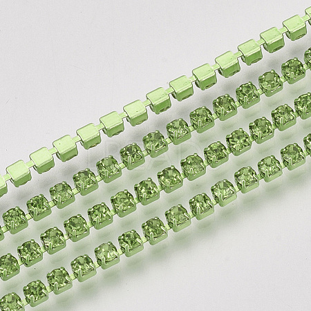 Electrophoresis Brass Rhinestone Strass Chains X1-CHC-Q009-SS6.5-B06-1