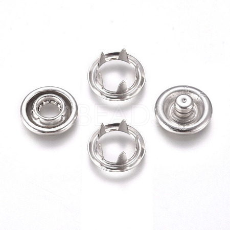 Copper Buttons Snap Stud Cap Socket Set KK-WH0033-89P-1