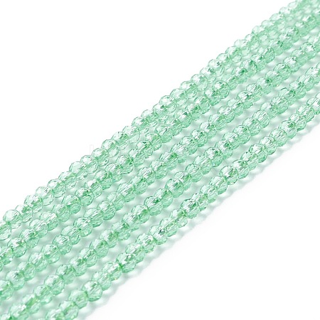 Transparent Glass Beads Strands GLAA-C019-01B-17-1