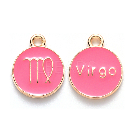 Alloy Enamel Pendants X-ENAM-S124-01B-03B-1