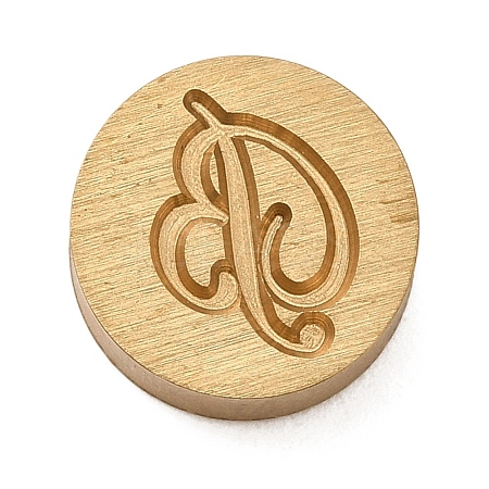 Golden Tone Brass Letter Stamps KK-R005-01B-1