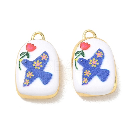 Printed Brass Pendants KK-CBAF9BC-12G-03-1