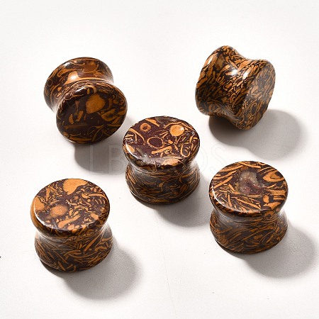 Natural Miriam Stone Ear Plugs Gauges G-I359-12B-1