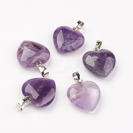 Natural Amethyst Pendants X-G-G956-B03-FF-1