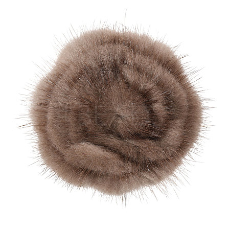 Faux Mink Fur Lapel Pins JEWB-WH0026-94A-1