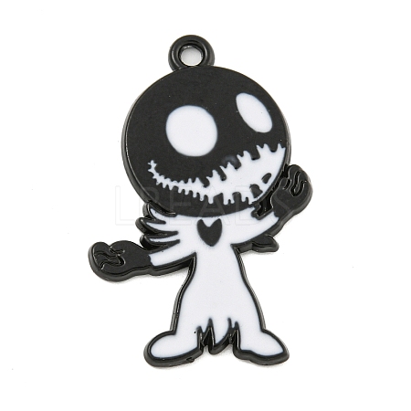 Halloween Alloy Enamel Pendants ENAM-M220-02I-B-1
