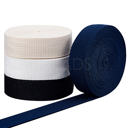   4 Rolls 4 Colors Flat Polyester Cord/Band OCOR-PH0001-72-1