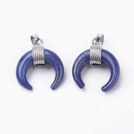 Natural Dyed Lapis Lazuli Pendants G-E425-03P-1