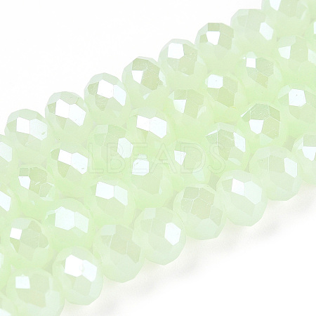 Electroplate Glass Beads Strands EGLA-A044-J1mm-A01-1