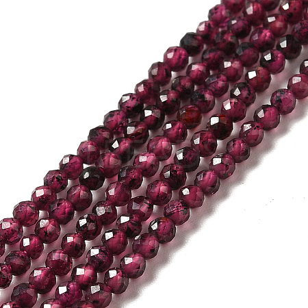 Natural Garnet Beads Strands X-G-I341-09A-1