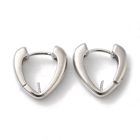 Brass Stud Earring Findings KK-U013-08P-1
