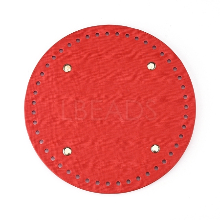 PU Leather Flat Round Bag Bottom FIND-PH0016-001E-1