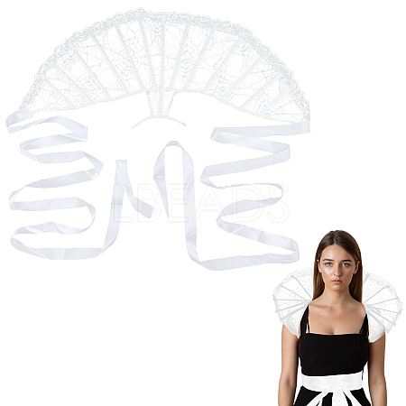 Lace Cape Collar AJEW-WH20091-001B-1