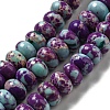 Synthetic Imperial Jasper Dyed Beads Strands G-D077-E01-01B-1