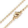 Brass Chain Necklaces Making X-MAK-L009-04G-2