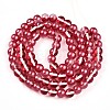 Baking Paint Transparent Glass Beads Strands DGLA-N011-10mm-06-2