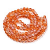 Transparent Crackle Baking Paint Glass Beads Strands DGLA-T003-01A-11-2