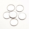 Tarnish Resistant 316 Surgical Stainless Steel Milled Edge Bezel Cups LS-STAS-K099-01-18mm-P-1