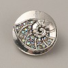 Alloy Rhinestone Snap Buttons FIND-WH0111-242B-1