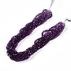 Baking Paint Transparent Glass Beads Strands DGLA-A035-T4mm-A09-2