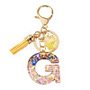 Alloy Resin Polygon Keychains KEYC-TADJ0002-03G-G-1