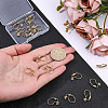20Pcs Brass Micro Pave Clear Cubic Zirconia Leverback Earring Findings KK-BBC0029-05-3